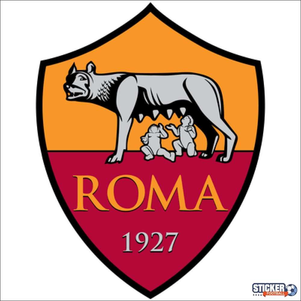 Sticker football ROMA logo en haute qualité