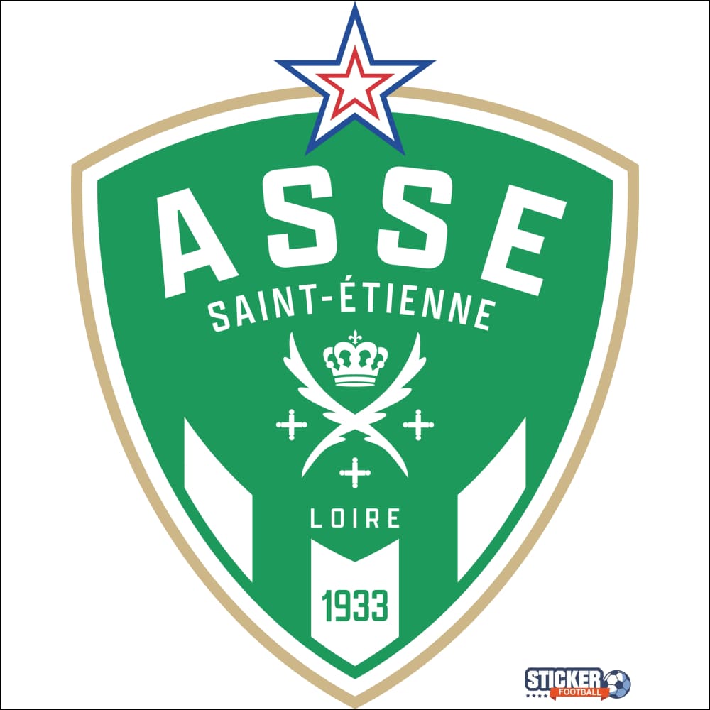 Sticker logo Saint Etienne foot