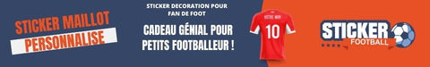 sticker maillot personnalisé pour fan de foot