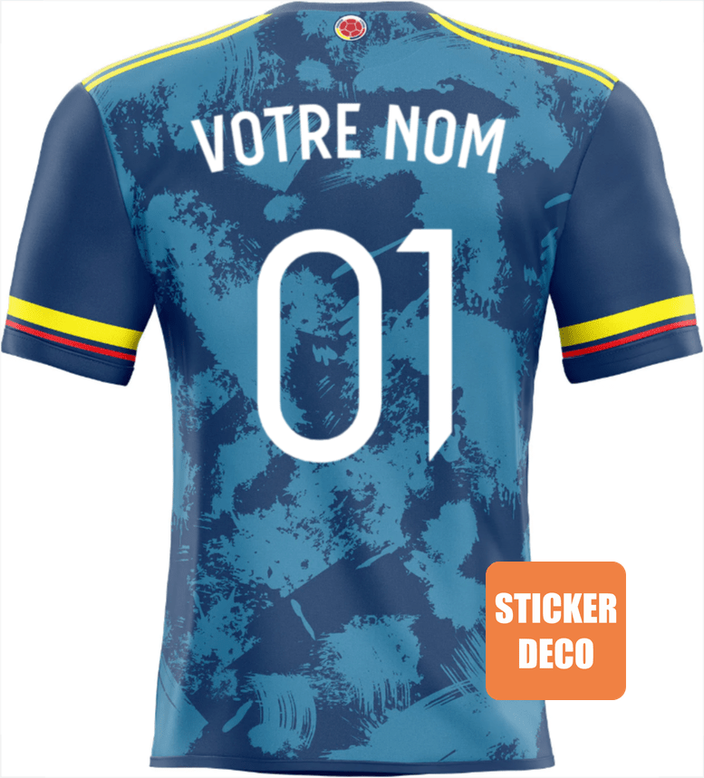 Autocollant du maillot Colombie spécial deco supporter