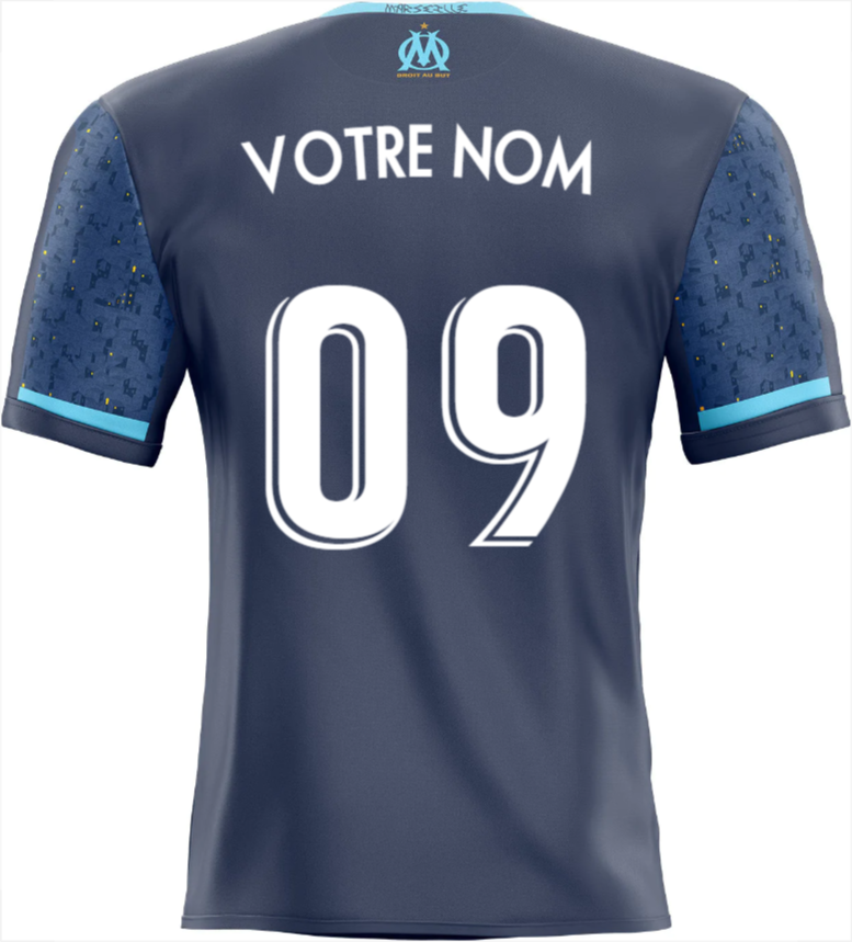 😍 Decoration STICKER OM - maillot OM 2023 pour fan de Marseille