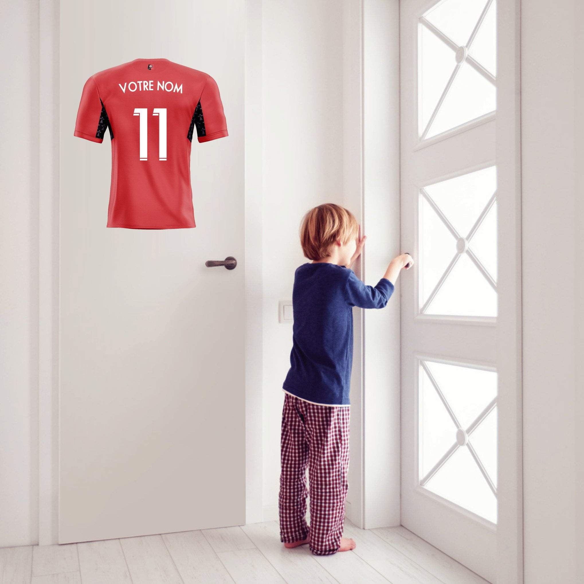 Déco foot RENNES Personnalisé sticker-foot