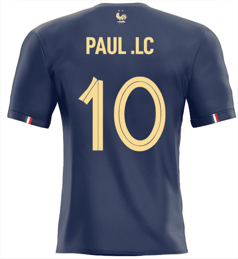 Decoration equipe de France 2023 sticker Personnalisé