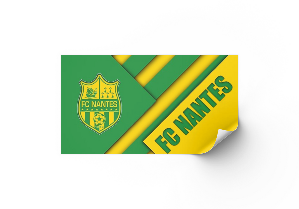Déco mural football logos FC Nantes tableau