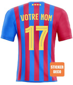 Decoration Barca Personnalisé avec sticker - Vignette | stickers foot