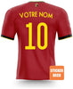 Déco sticker maillot de foot personnalisé Belgique
