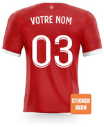 Déco sticker foot - maillot de Brest Personnalisé - Vignette | stickers foot