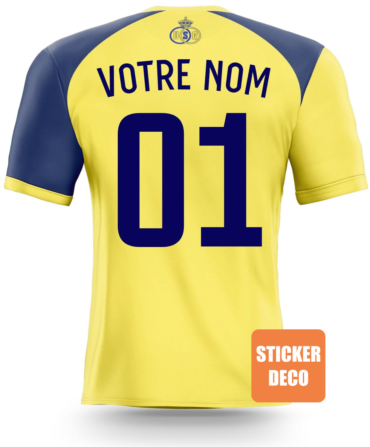Déco foot SAINT GILLOISE Personnalisé sticker-foot