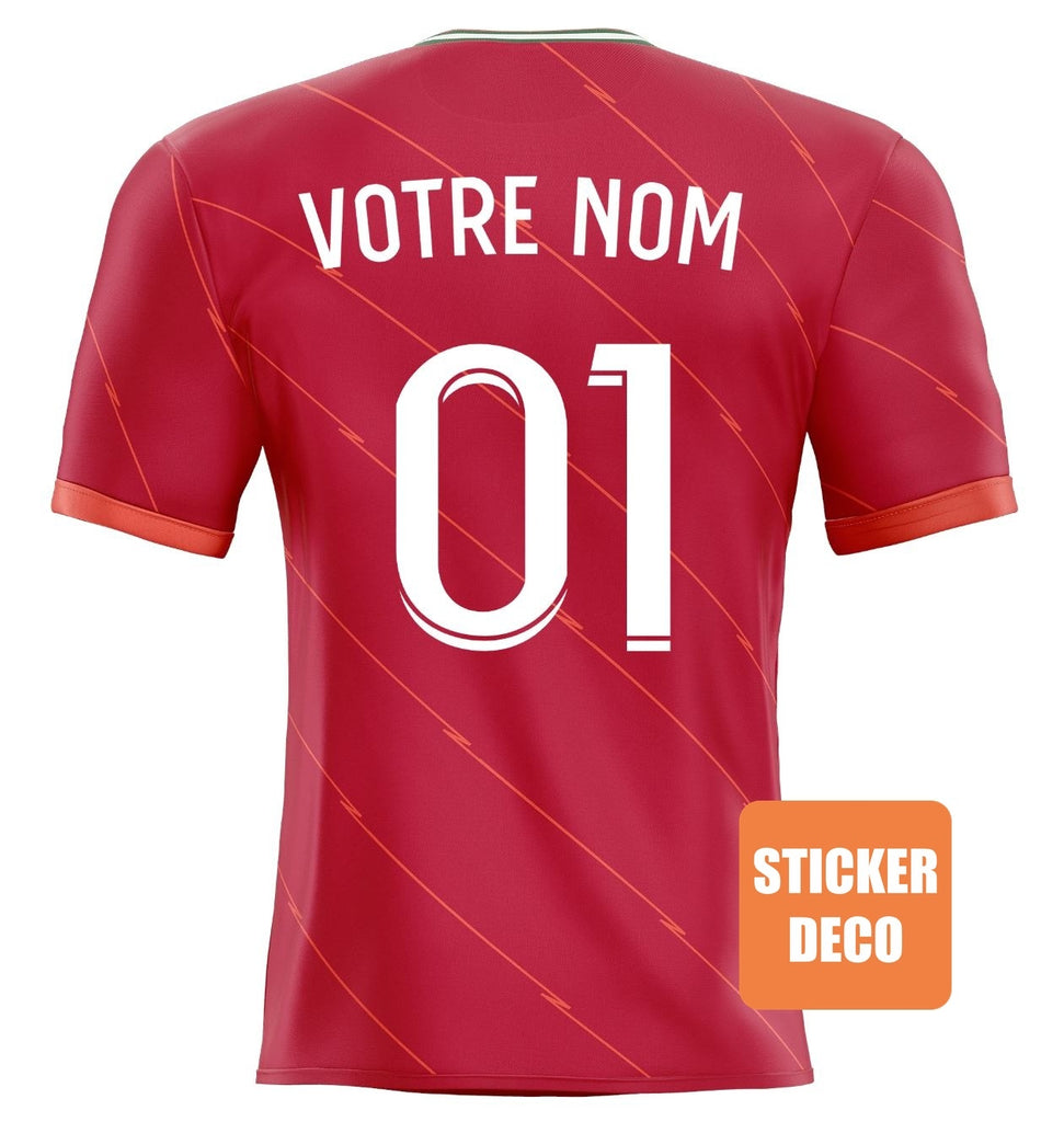 Sticker personnalisé maillot 2021 Liverpool