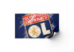 Déco mural football Olympique Lyonnais tableau - Vignette | stickers foot