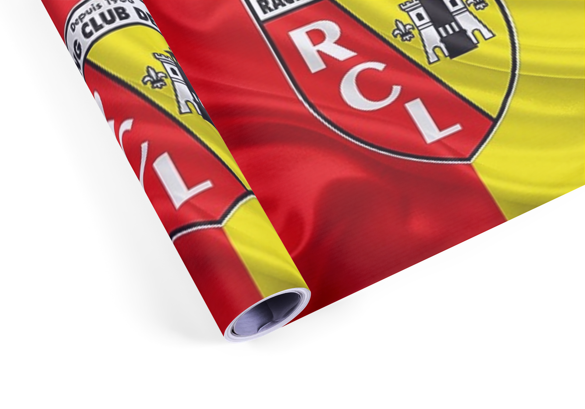 Déco mural football drapeau RC Lens tableau