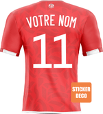 Déco Maillot équipe de football tunisie - maillot tunisie 2022 - Vignette | stickers foot