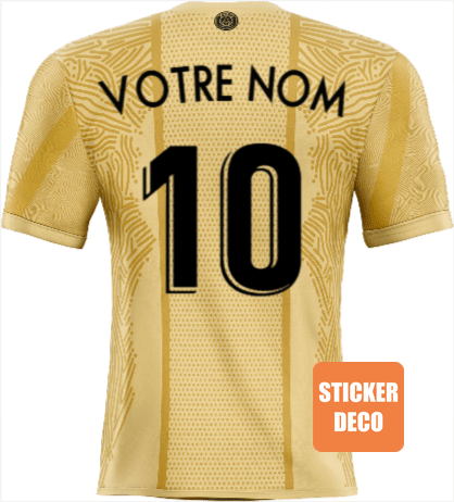 Sticker PSG version maillot or 2023