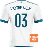 Adhésif foot de maillot Russie extérieur 2019 Personnalisé - Vignette | stickers foot