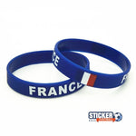 Bracelet drapeau Francais - goodies foot - Vignette | stickers foot