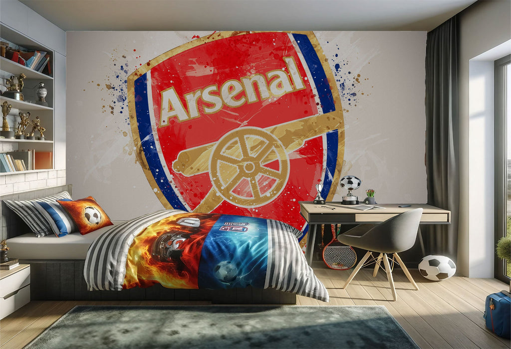 papier peint foot Arsenal FC deco football