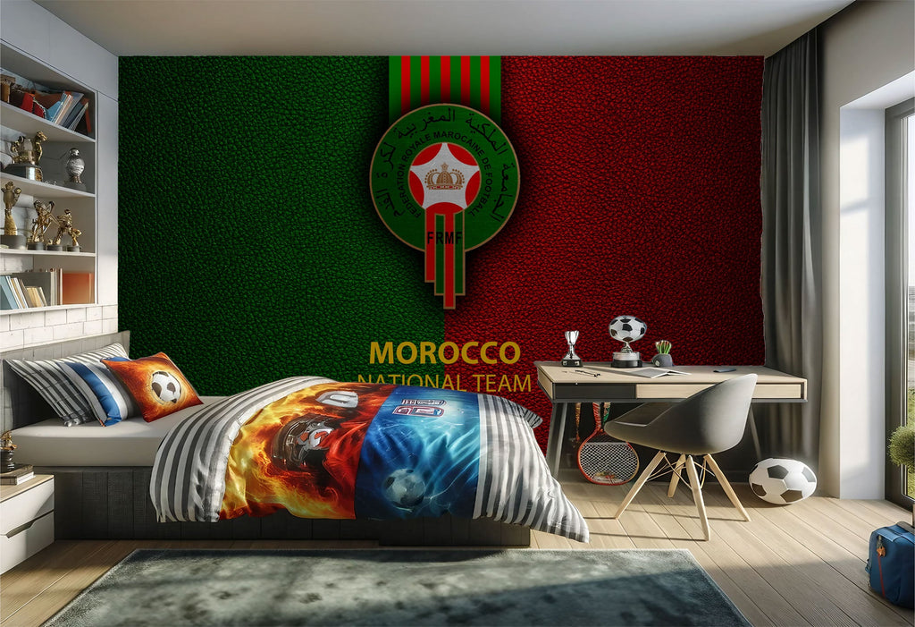 papier peint football Maroc national