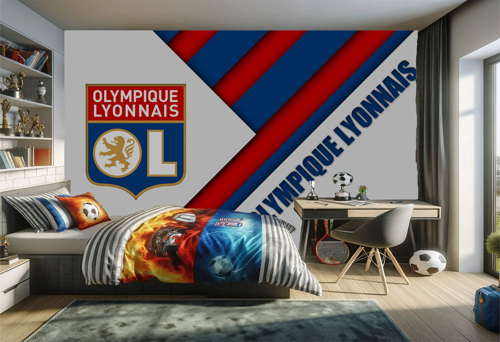 papier peint football Olympique Lyonnais
