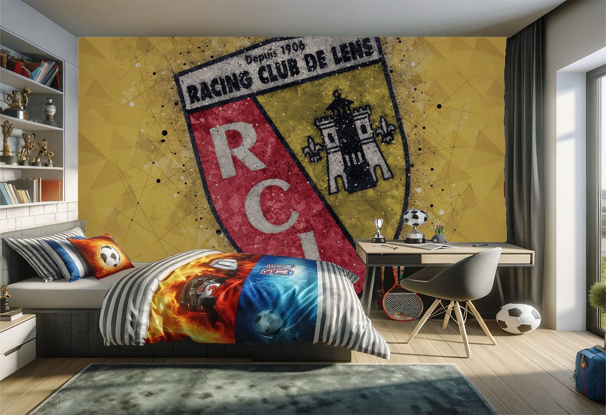 Papier peint RC Lens logo