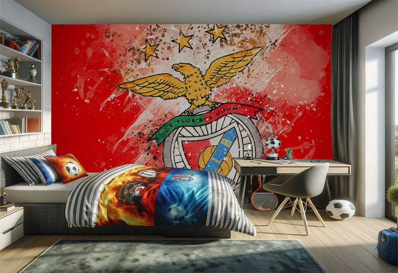 papier peint SL Benfica deco – Décorez avec Passion