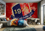 papier peint football Stade CAEN decoration - Vignette | stickers foot