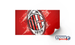 Deco AC Milan football effet peinture - Vignette | stickers foot