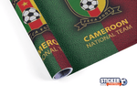 Déco foot tableau logo Cameroun équipe nationale - Vignette | stickers foot