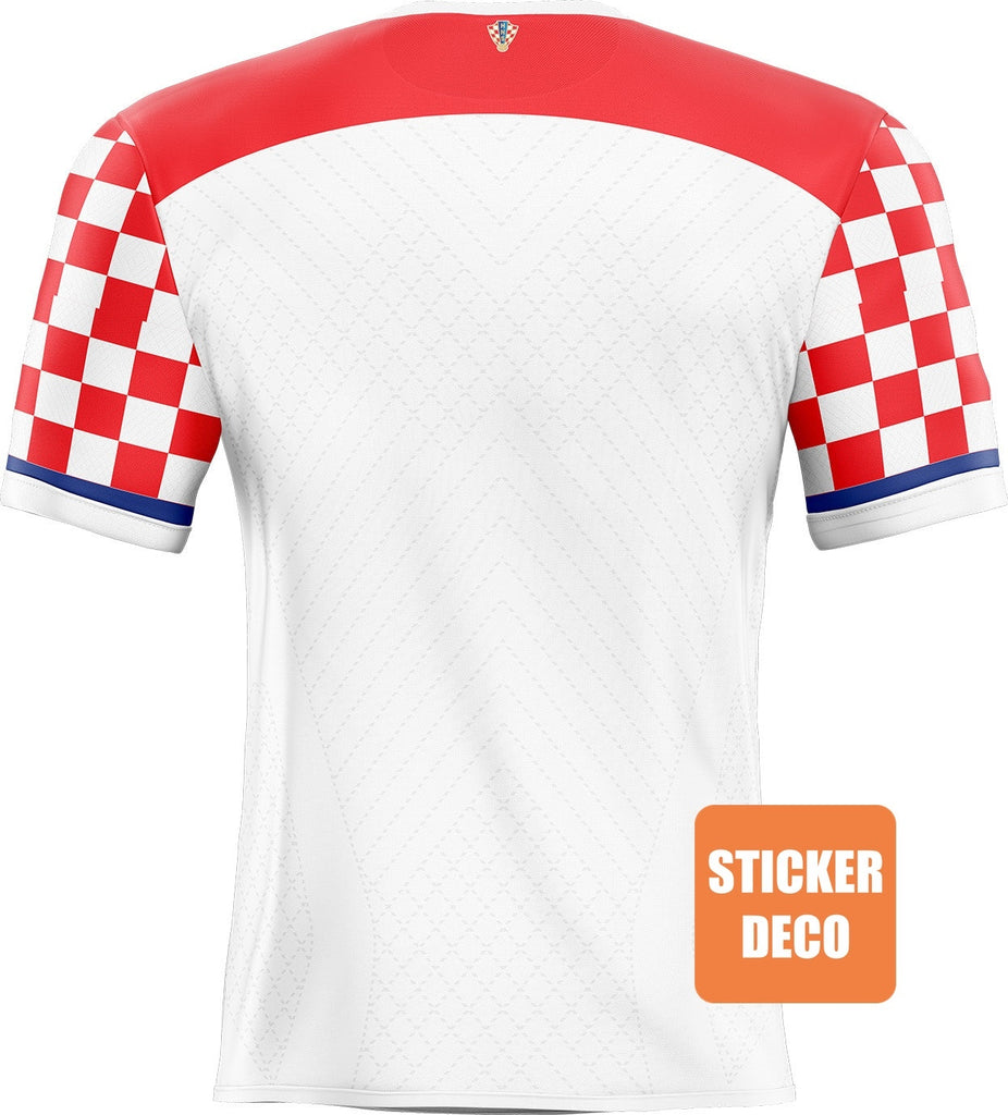 Déco sticker maillot Croatie foot