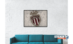 Déco tableau foot du logo AS Monaco - Vignette | stickers foot