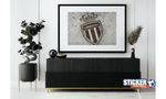 Déco tableau foot du logo AS Monaco - Vignette | stickers foot