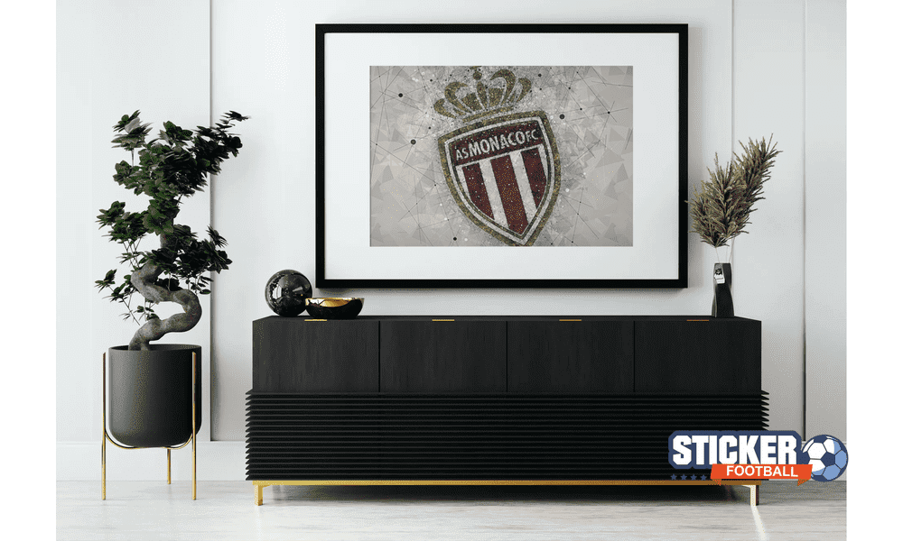 Déco tableau foot du logo AS Monaco