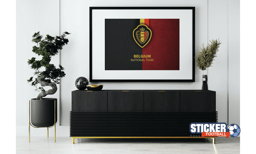 Decoration tableau foot équipe de Belgique