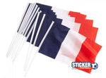 Drapeau France football 15X21 cm coupe du monde - Vignette | stickers foot