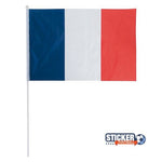 Drapeau France football 15X21 cm coupe du monde - Vignette | stickers foot