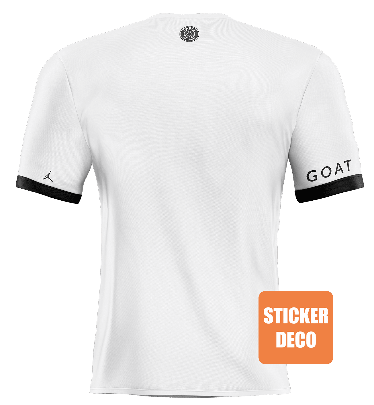 Deco PSG - sticker Maillot PSG VISITEUR Personnalisé 2023