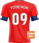 Déco sticker foot - Maillot LOSC domicile - Vignette | stickers foot