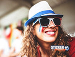 Maquillage de football France pour supporter coupe du monde - Vignette | stickers foot