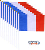 Pack de 10 - Drapeau France football 15X21 cm