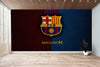 Papier peint Barcelone - logo FC BARCELONE deco Barca