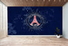 Papier peint Paris Saint Germain sur mesure - Logo PSG