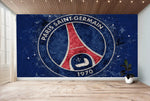 Papier peint football Paris Saint Germain sur mesure - Logo PSG - Vignette | stickers foot