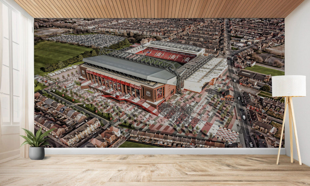 Papier peint  foot Anfield english stadiums