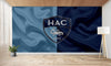 papier peint foot HAC effet drapeau