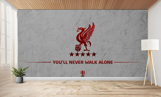 papier peint football Liverpool decor