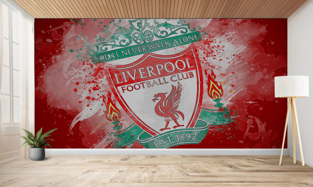 papier peint football Liverpool FC logo effet