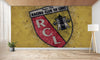 papier peint football RC Lens logo  deco