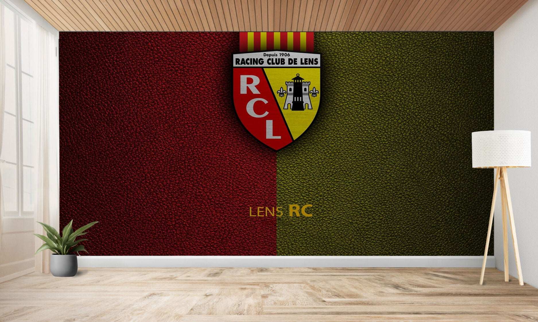 papier peint football RC Lens decoration