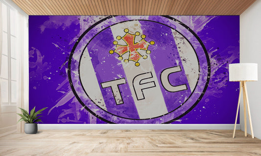 papier peint football Toulouse FC peinture