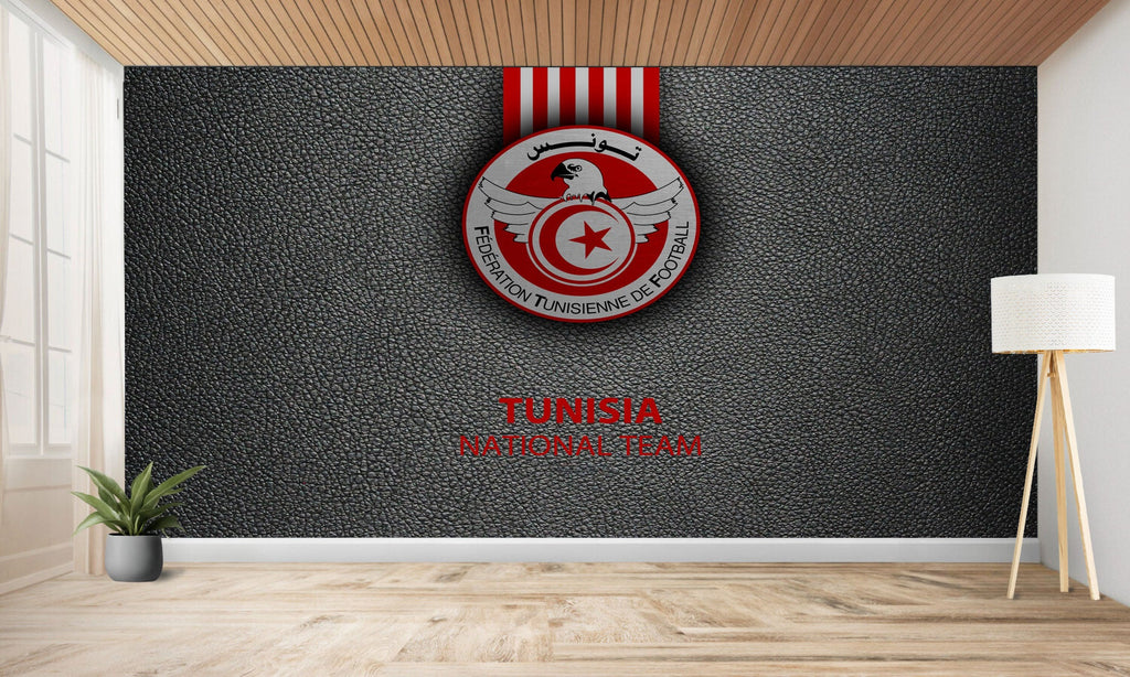 papier peint football Tunisie deco