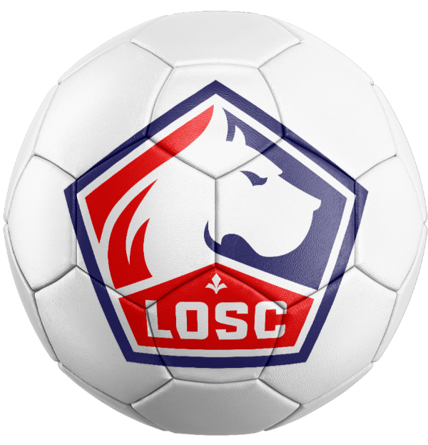 Sticker ballon de foot - Cadeau LOSC